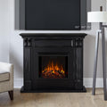 Real Flame Ashley 48" Electric Fireplace with Mantel for Living Room or Bedroom, Replaceable Fireplace Insert Heater, Realistic Log and Flame Effect, Remote Control, Timer