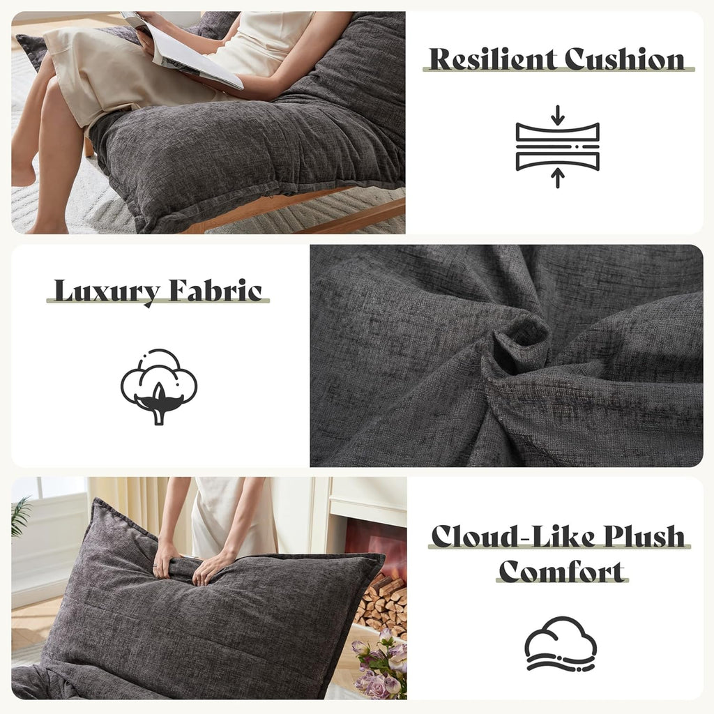 AMERLIFE 46" Oversized Sofa Chair, Lounge Accent Chair, Bean Bag Chair