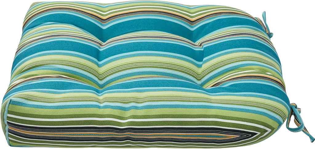 indoor/outdoor tufted seat cushions with ties set of, package contents
