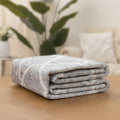 ReaLife Rugs Machine Washable Area Rug Runner - Living Room Bedroom Bathroom Kitchen Entryway Office - Padded Low Pile Stain Resistant Premium - Boho Modern Farmhouse - Tessa - Gray Ivory 2'6" x 6'