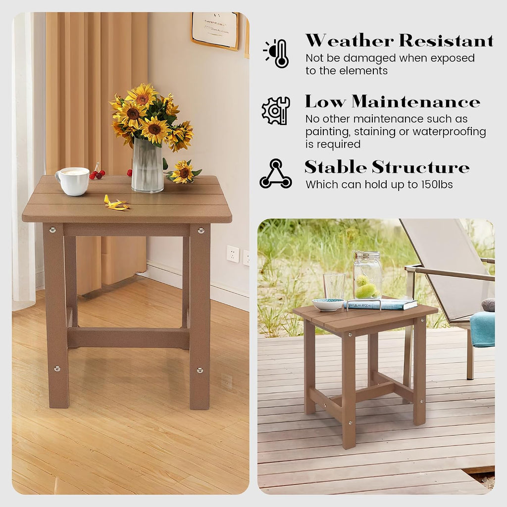 meluvici outdoor side table, small adirondack side table, package contents