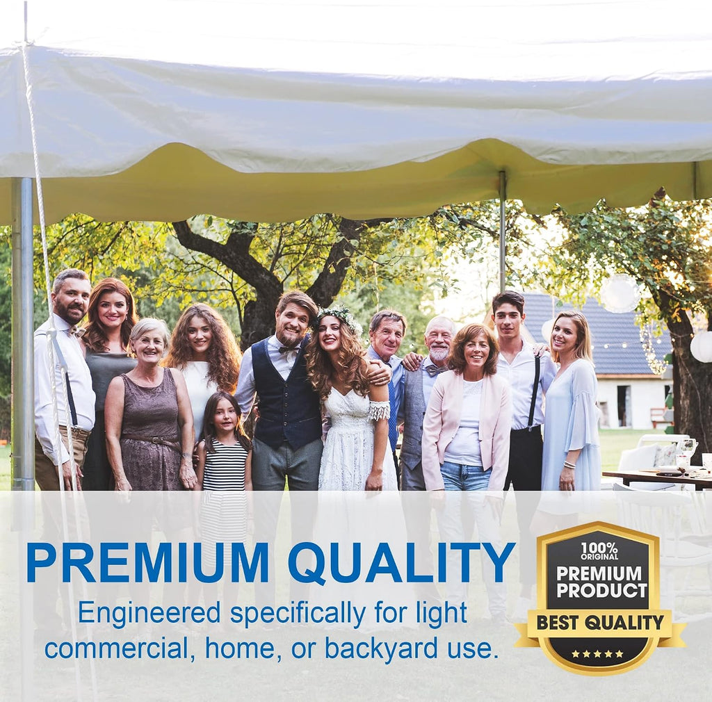 Party Tents Direct 20' x 30' Standard Canopy Pole Tent, White Top