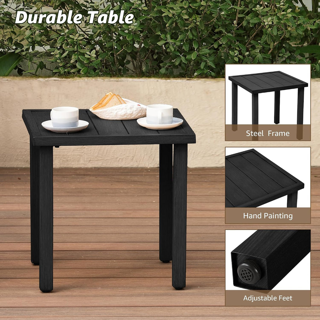 NATURAL EXPRESSIONS 3 Piece Patio Bistro Set, Glider Rocking Chairs & Table