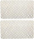 Natural Willow Lattice 2 Pack, Willow Expandable Fence 36x98 Inch, Reusable Lattices Trellis for Climbing Plants, Expandable Fence Support Plant Climbing, Outdoor Yard, Indoor Decorative Fence