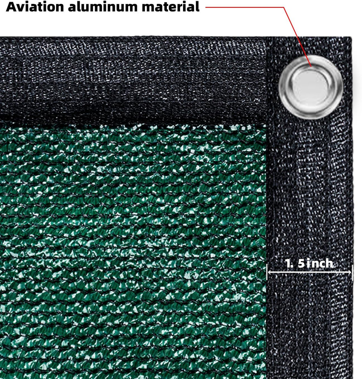 SUNNY GUARD Privacy Screen Fence 4/5/6/8 FT Heavy Duty Dustproof Denoise Fencing Mesh Fabric Shade Net Cover for Outdoor Wall Garden Yard Pool Deck,6' x 50' Dark Green(We Make Custom Size)
