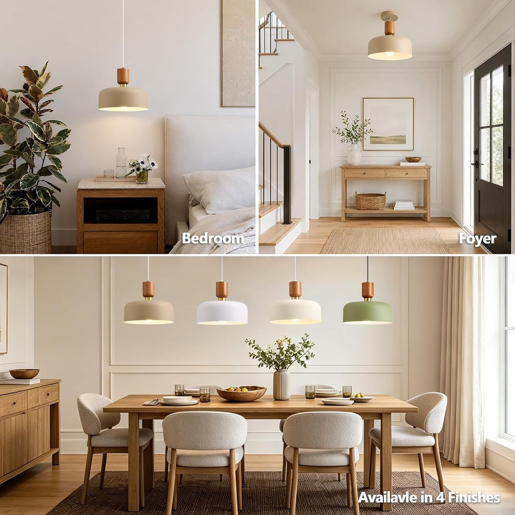 12" mid century modern pendant lights kitchen island, package contents