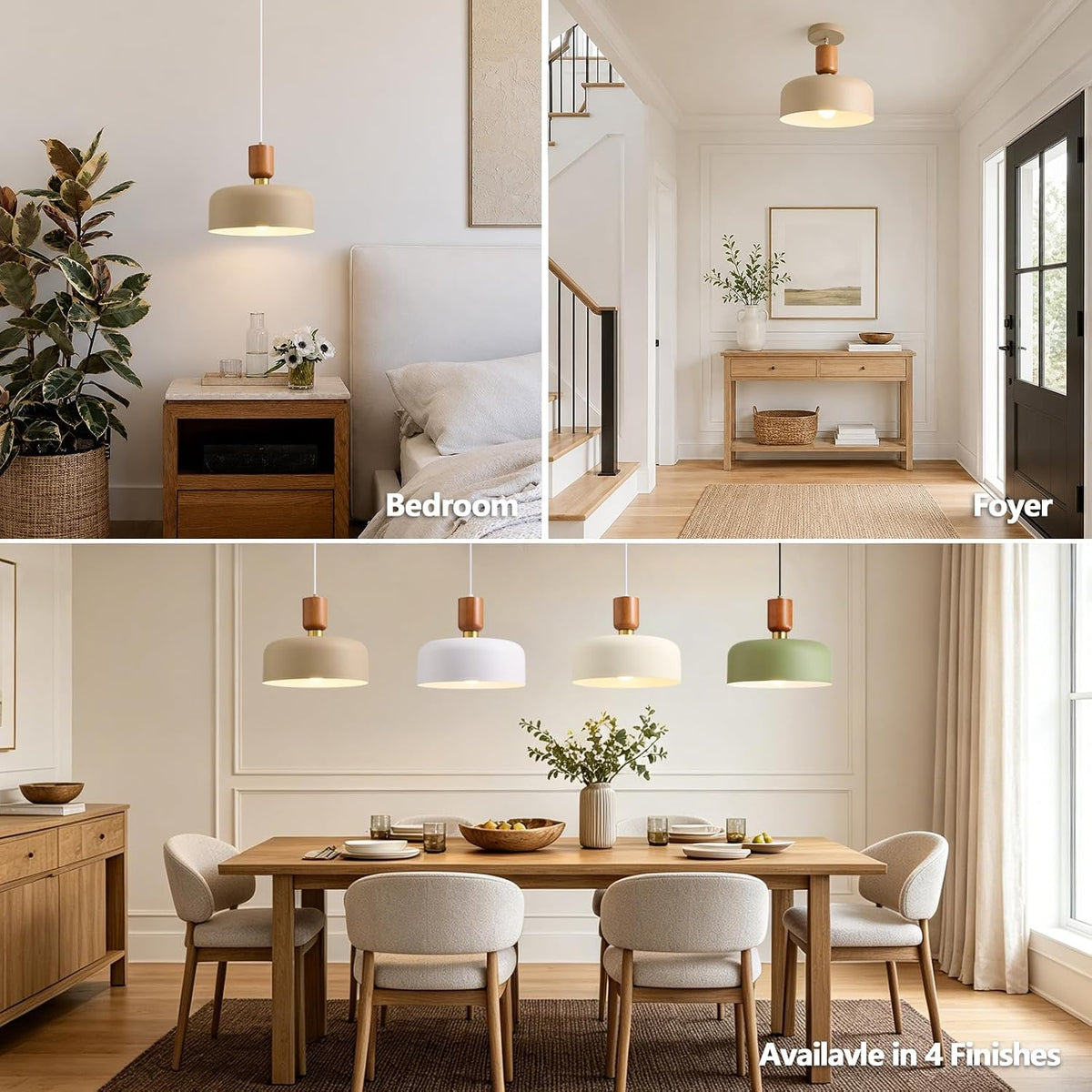 12" mid century modern pendant lights kitchen island, package contents