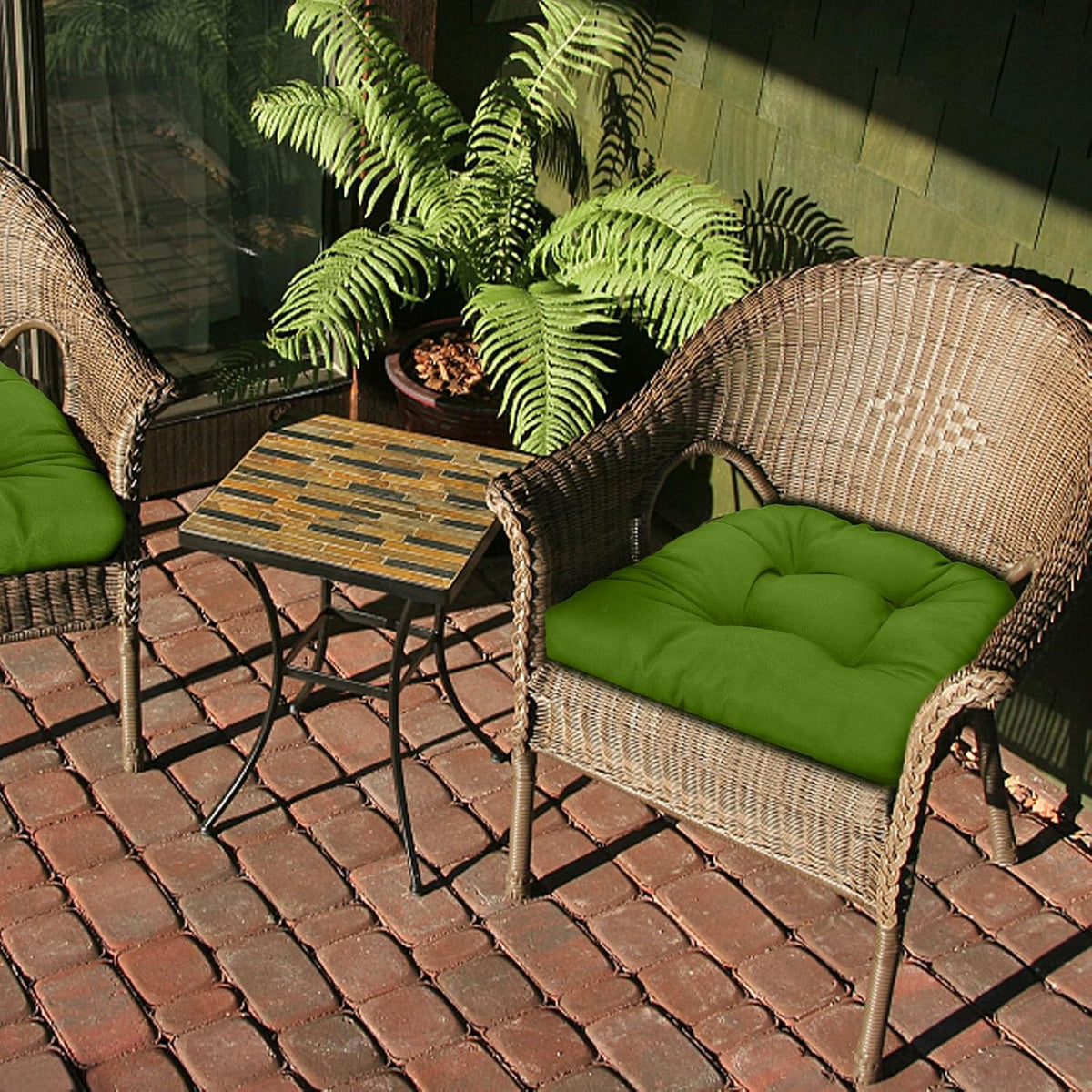 outdoor tufted wicker cushions seat cushions for patio, package contents