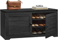 VASAGLE 3-Tier Shoe Storage Bench with Cushion, 14 x 39.8 x 20.7 Inches