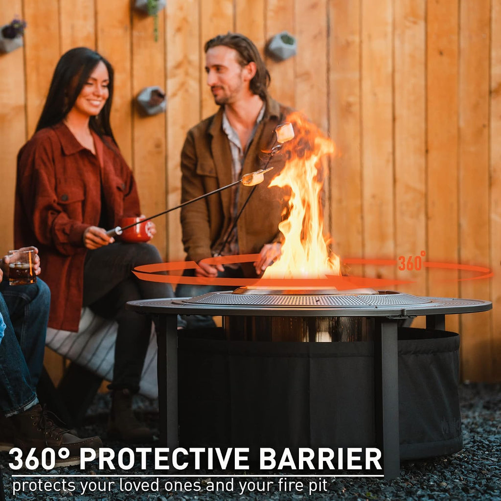 Solo Stove 42" Fire Pit Surround | Protective Barrier & Outdoor Tabletop