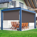 10'W x 8'H Integrated Outdoor Roller Shade for Sun & Privacy Protection