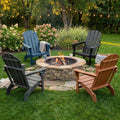 FUNBERRY Oversized Folding Adirondack Chair Set of 4, Fire Pit Chair 400LBS