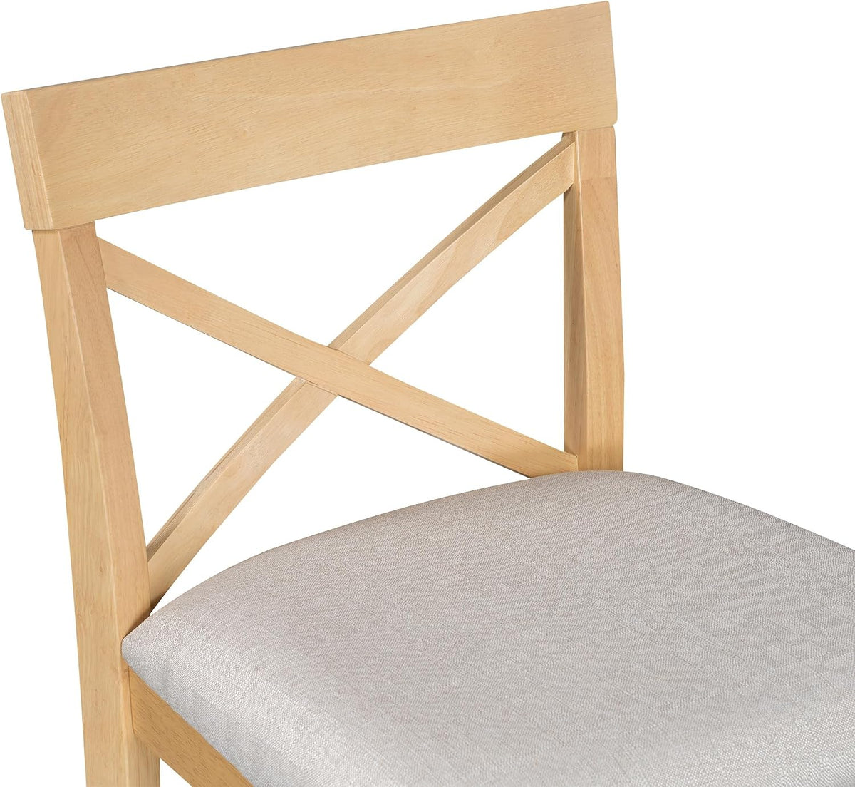 LUMISOL 3 Piece Pub Table and Chair Set, Small Wood Counter Height Bar Table Set for 2, Breakfast Nook Table Set, 3 Piece High Top Dining Table for Kitchen, Natural