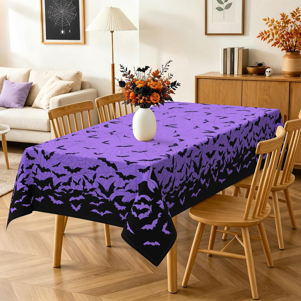 Halloween Bats Rectangle Tablecloth for Dining Decor 60" x 120"