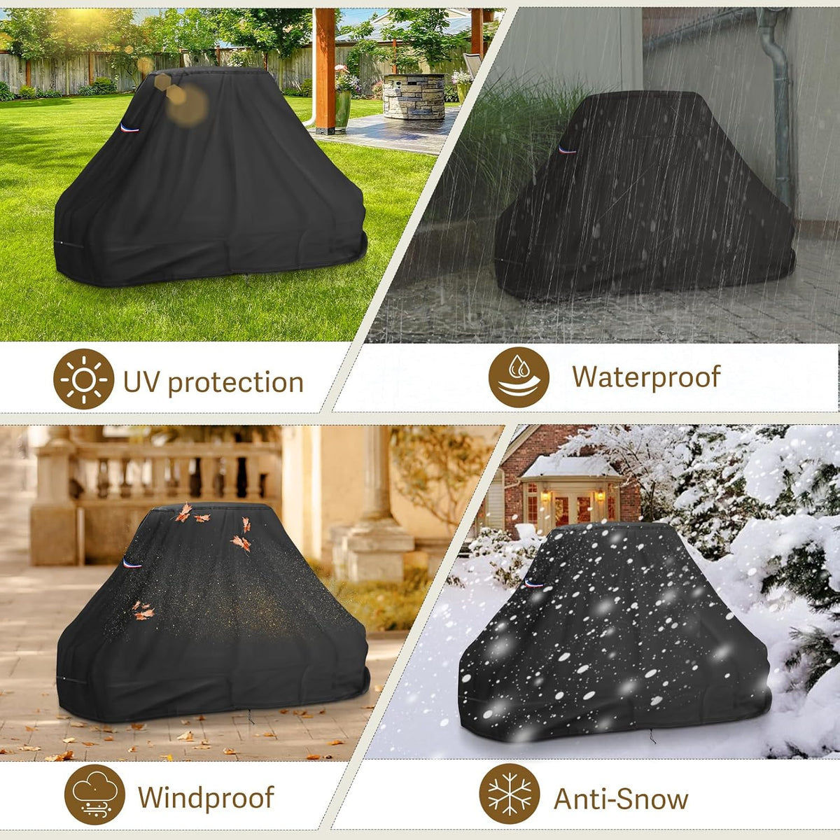 82inch fireplace cover outdoor wood burning fireplaces cover, package contents