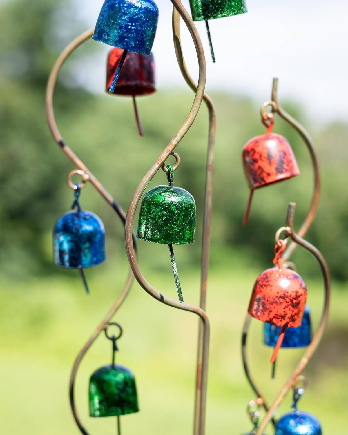 Happy Gardens Bell Spiral Garden Stake Multicolor