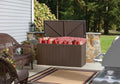 Arrow 4' x 2' x 2' Spacemaker Espresso 134 Gallon Hot-Dipped Galvanized Steel Storage Deck Box