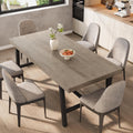 Garvee 71" Industrial Dining Table, Rectangular Kitchen Table, Grey