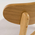 Christopher Knight Home Idalia Dining Chairs, 2-Pcs Set, Light Beige / Oak Finish
