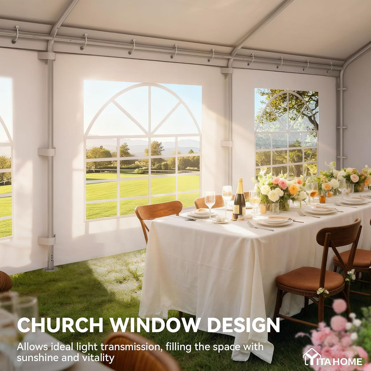 YITAHOME 20x40FT Party Tent Heavy Duty Wedding Tent