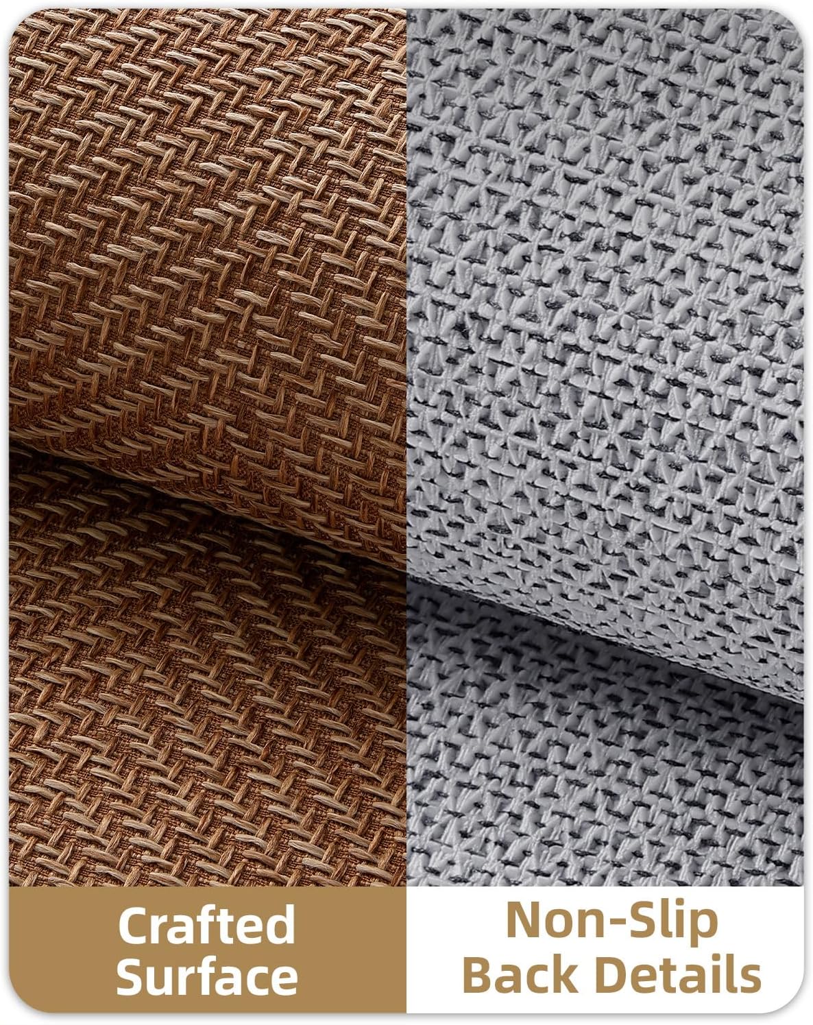 Color&Geometry Ultra Thin Indoor Door Mat 48"x72"Entrance Mat,Warm Chestnut