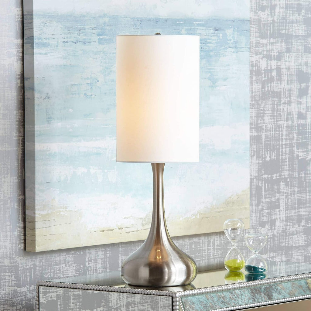 Moderne Droplet 24 1/2" High Table Lamp Silver Brushed Nickel Modern