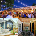 Lakumu 2-Pack 96FT Outdoor String Lights with E12 Filament S14 LED Bulbs