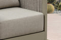 PURPLE LEAF Patio Conversation Set 7-Piece w/Ottoman Olefin, Beige