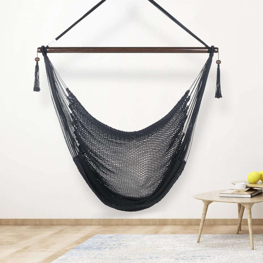 large caribbean hammock chair - 48 inch, close-up detail