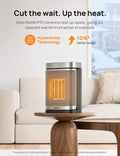 DREO Space Heater for Bathroom and Indoor, Safe and Quiet Portable Heater