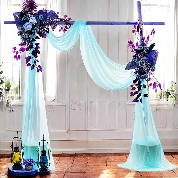 MDS Halloween Chiffon Draping Fabric - 2 Panel, 30" Wide x 40ft Long - S...