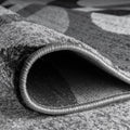 Rugshop Abstract Circles Contemporary High Traffic Area Rug Gray 12' x 15'