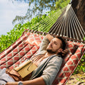 Quilted Double Hammock, Fade‑Resistant Fabric, 600 LBS Capacity