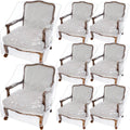 Woanger 8 Packs Plastic Patio Chair Covers Furniture Waterproof Dust Proof