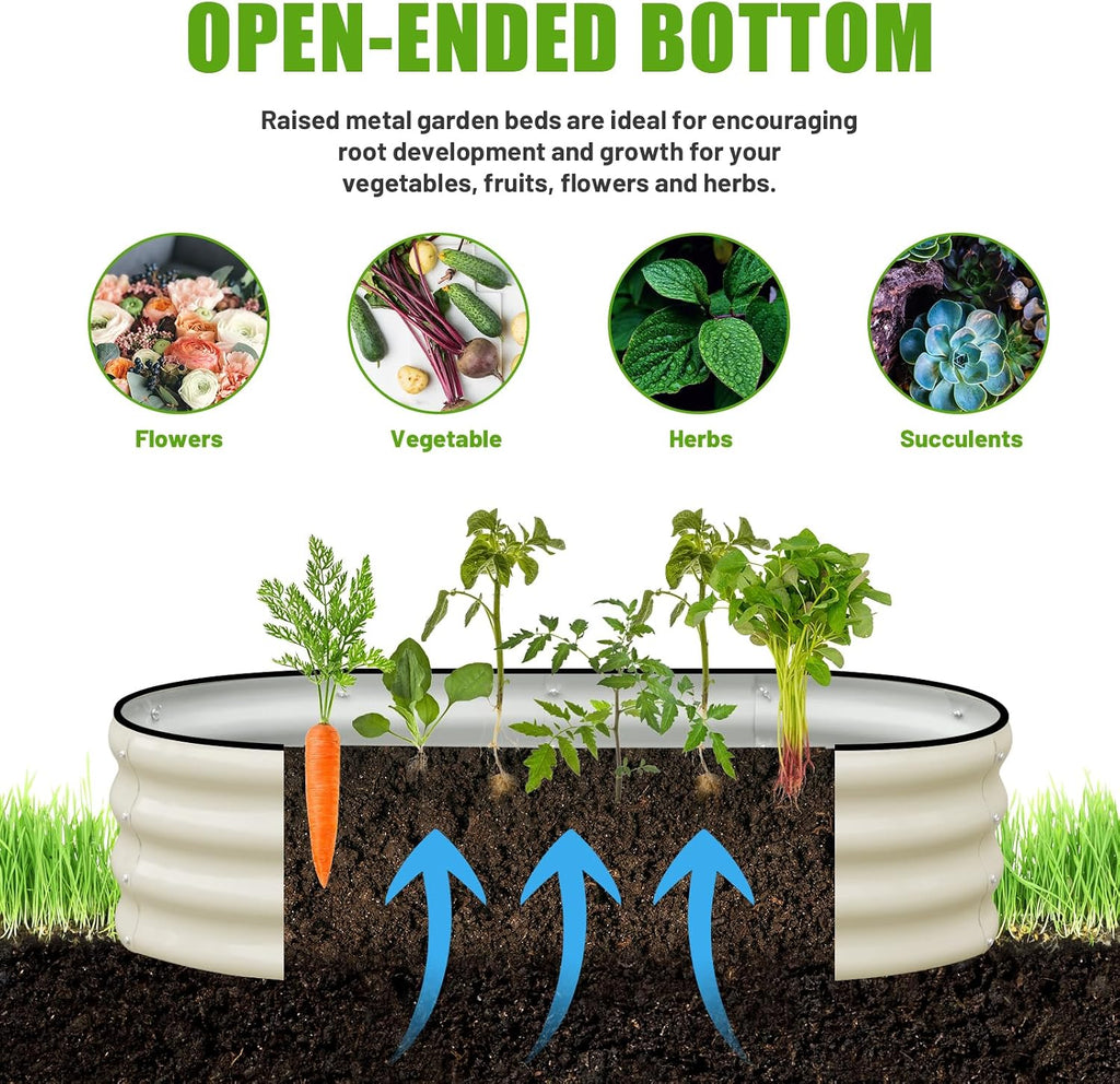 SnugNiture Raised Garden Bed Outdoor 4x2x1ft, 2 Pack