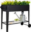 LEETOLLA Elevate 32" Raised Garden Bed with Wheels