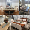 chairus Tufted Upholstered Parsons Dining Chairs Set of 6, Beige