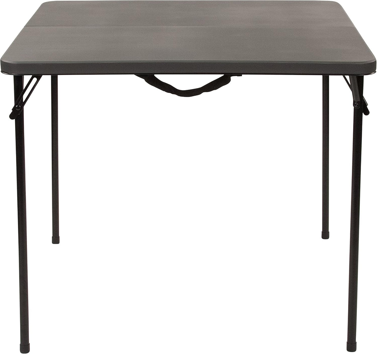 Flash Furniture 2.83-Foot Bi-Fold Dark Gray Plastic Folding Table