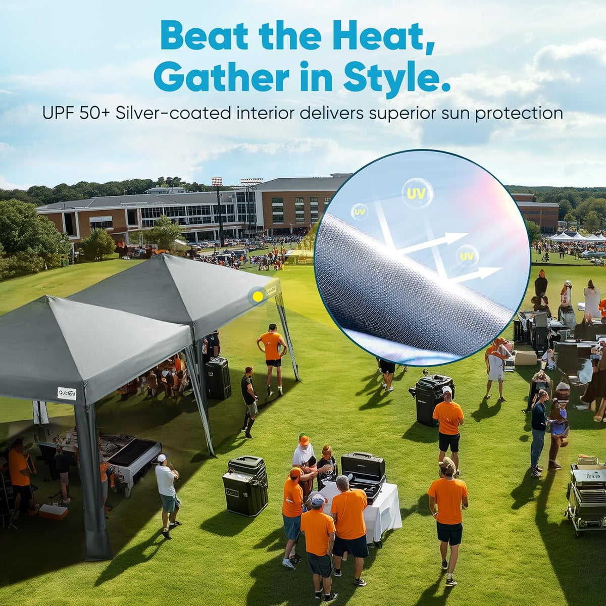 Quictent 10x10 Slant Leg Pop Up Canopy Tent