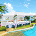 HOTEEL Party Tent 10x30FT, Outdoor Canopy Tent, White
