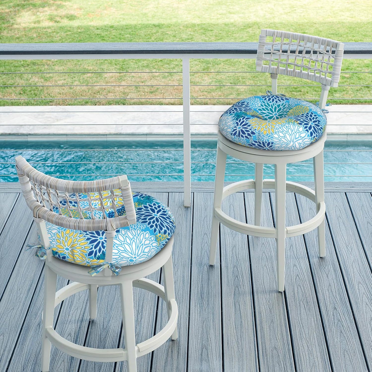 outdoor bistro chair cushions, water repellent furniture chair, side view
