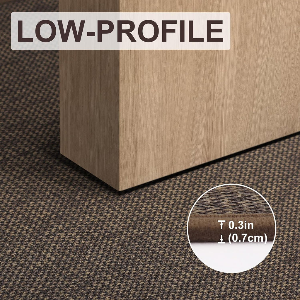 LEKEEPGO Door Mat 24"x36", Non Slip Door Mat Indoor Entrance, Rubber Backing Front Indoor Door mats Washable Absorbent Low-Profile Entryway Entry Resist Dirt Inside Door Mats, Brown