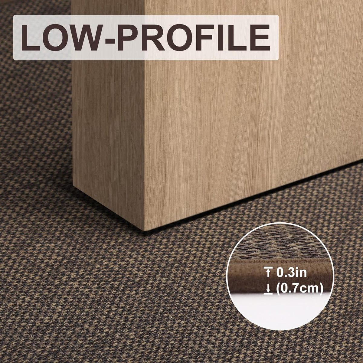 LEKEEPGO Door Mat 24"x36", Non Slip Door Mat Indoor Entrance, Rubber Backing Front Indoor Door mats Washable Absorbent Low-Profile Entryway Entry Resist Dirt Inside Door Mats, Brown