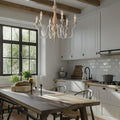 6-Light French Country Chandelier for Dining Room