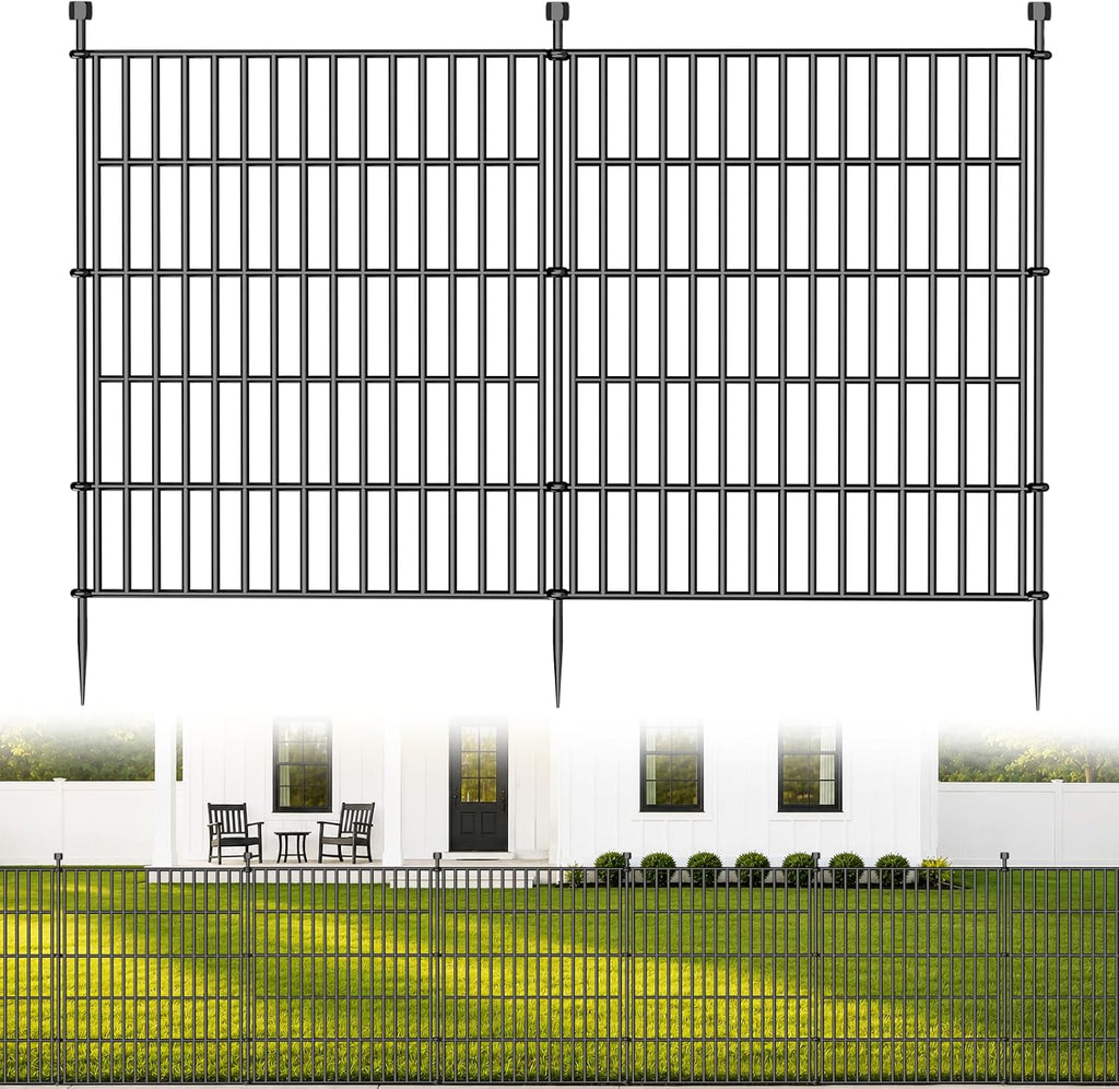 No Dig Garden Fence Outdoor for Yard, 32in (H) x 23.6ft(L)