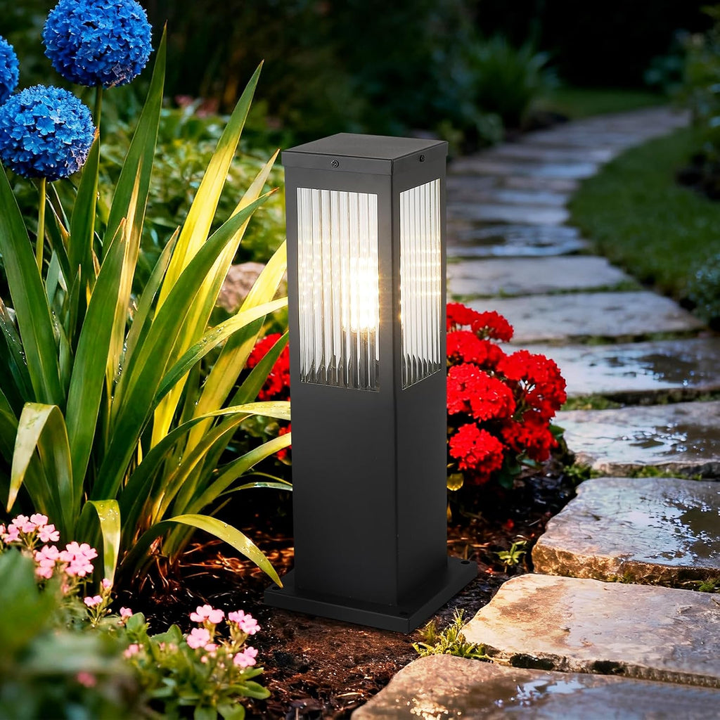 E26 Landscape Path Light,15.75 Inches Modern Outdoor 3000K Bollard Lighting