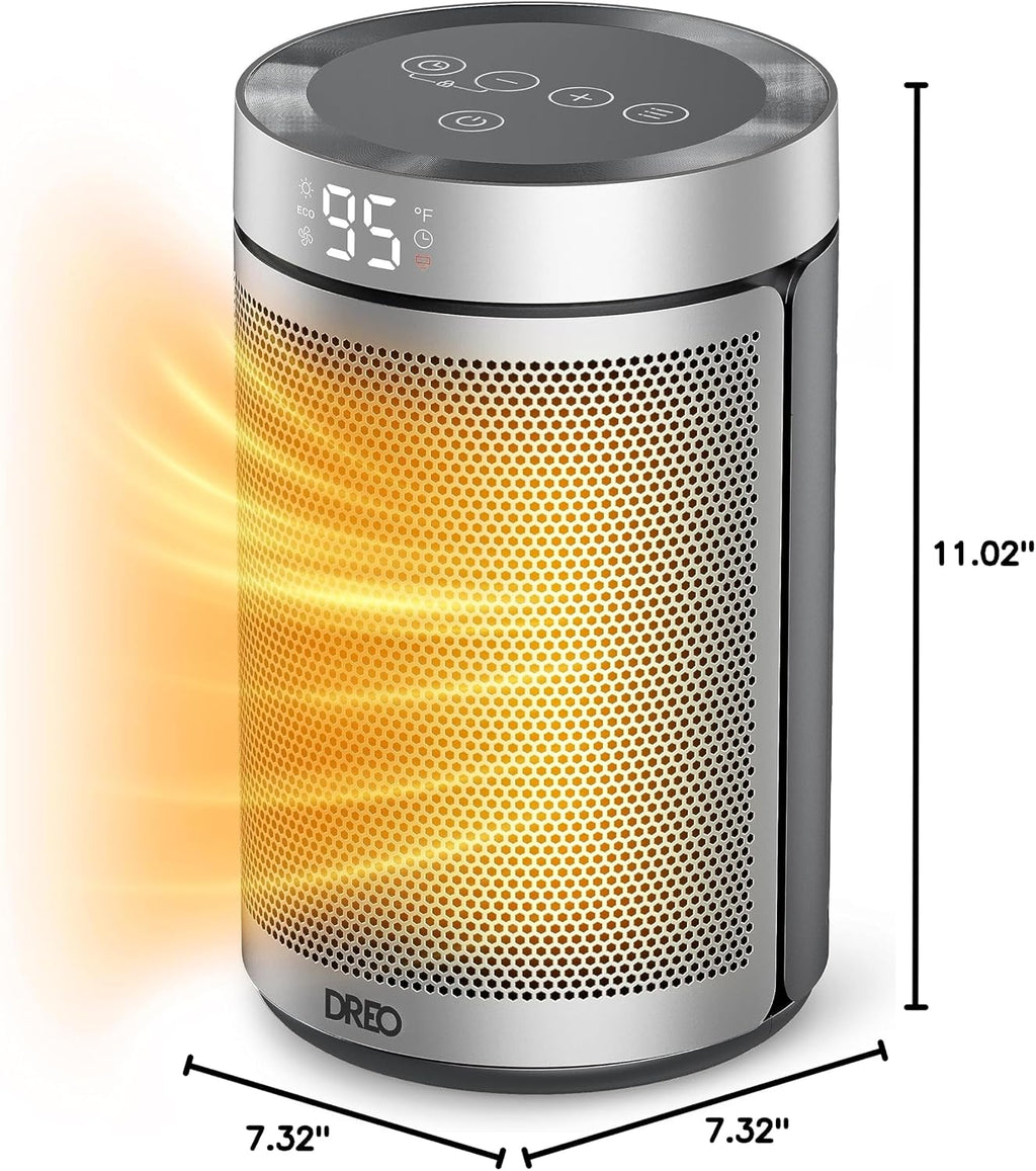 DREO Space Heater, Portable Electric Heaters for Indoor Use with Remote