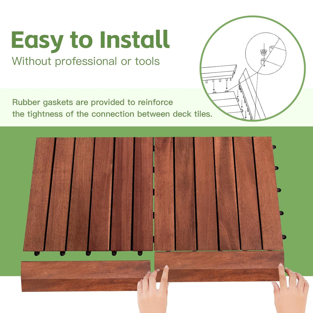 primezone solid acacia wood edge trim set for, package contents