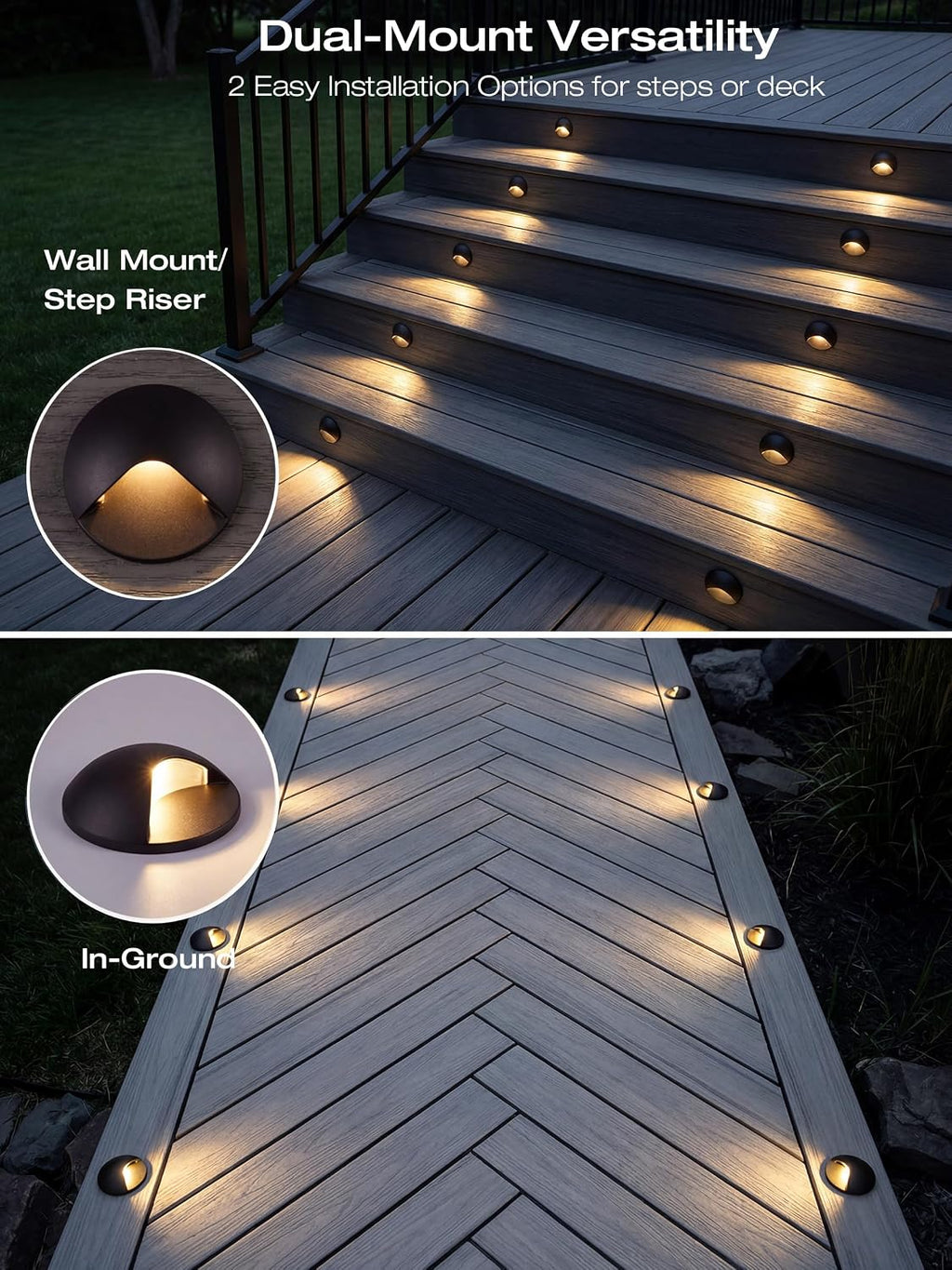 cloudy bay [12 pack] anti-glare low voltage led showing dimensions