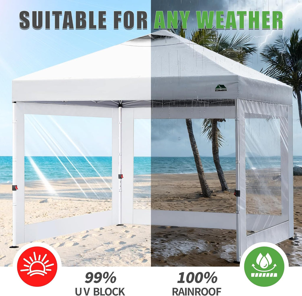 Clear Canopy Sidewalls for 10x10 Pop Up Tent, Gray